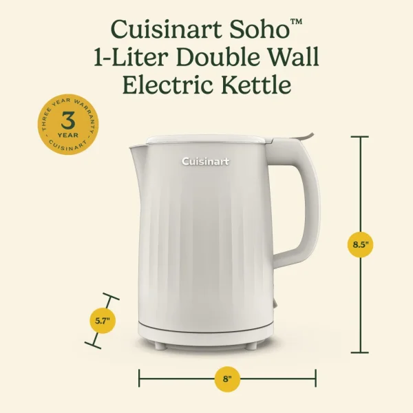 Cuisinart Soho 1-Liter Double-Wall Electric Kettle - Image 3